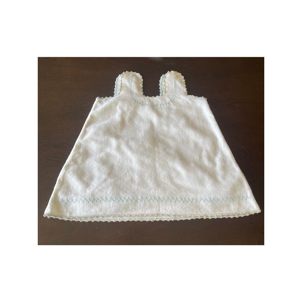 VTG 1950s White Tiered Ruffle Baby Dress, Sheer Cupcake Sissy Dress
